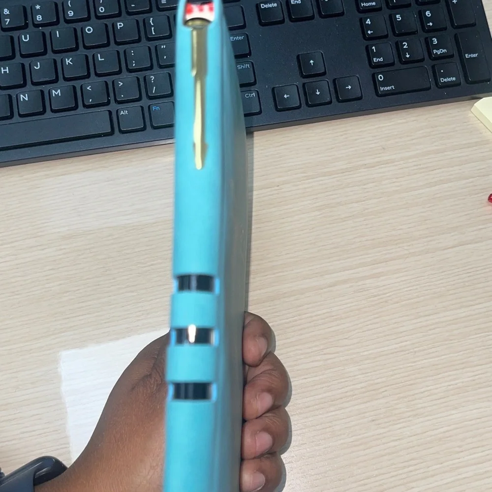 TIFFANY & CO. Suede Leather Notebook & Pen